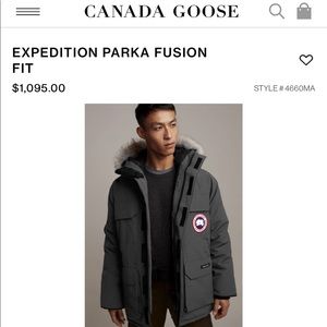 New Canada Goose EXPEDITION PARKA FUSION FIT